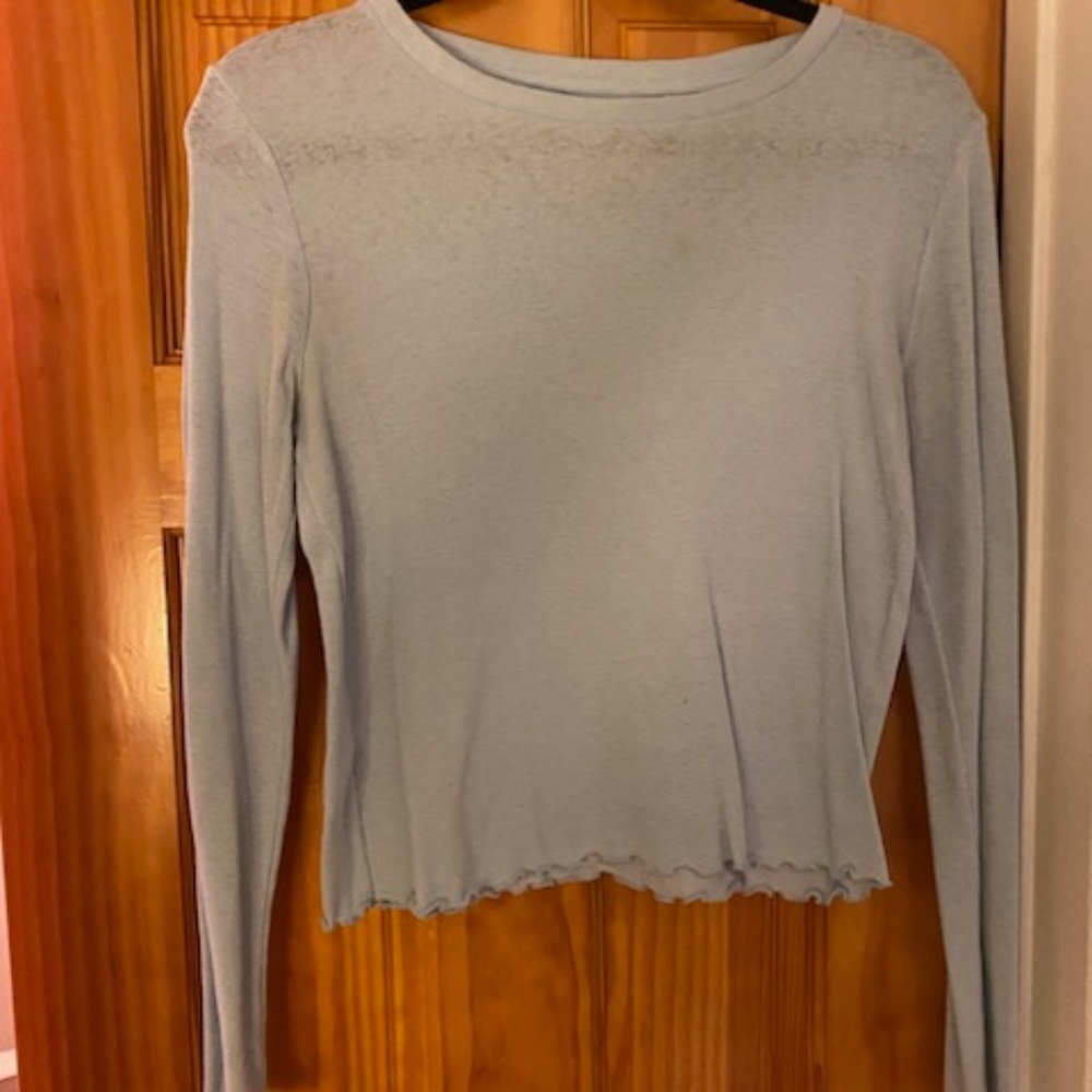 Lou & Grey Cropped Long Sleeve T-Shirt